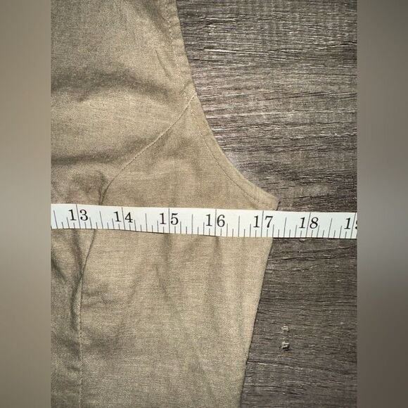 T Tahari Women’s Linen Blend Sleeveless Collared Fit & Flare A-Line Dress Size 6 - Picture 9 of 11